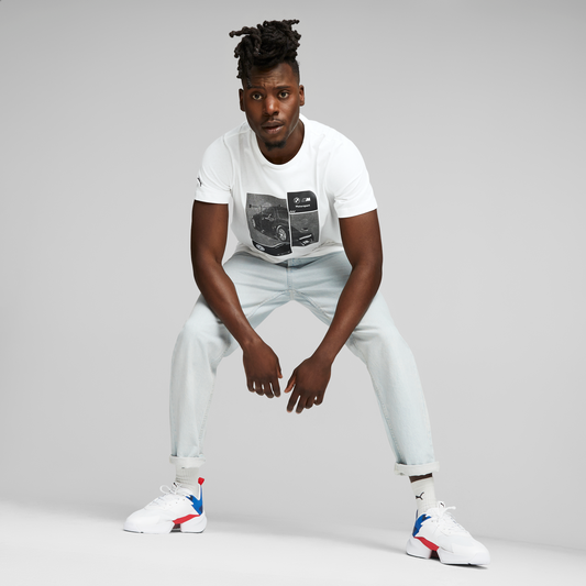 BMW M Motorsport Car Graphic T-Shirt – White