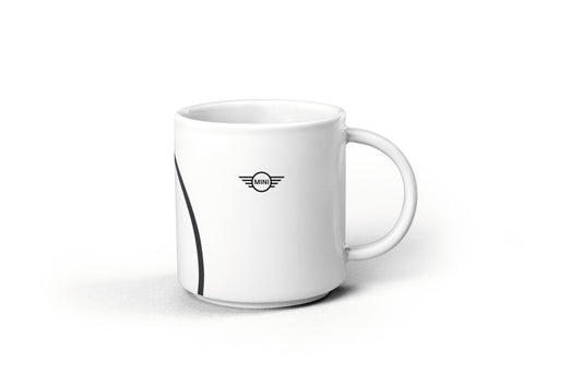 MINI Outline Print Mug – White