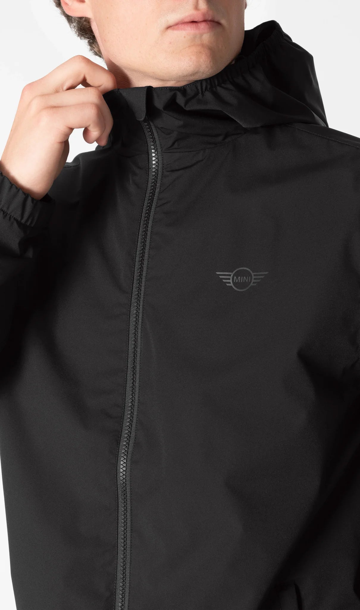 MINI Wordmark Men's Jacket – Water Repellent Recycled Nylon | Black